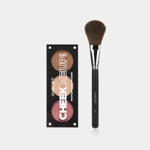 Combo Face Palette Cheek Me Up! + Cọ Trang Điểm Mặt Makeup Brush 15Bjf/S | Inglot Là Thương Hiệu Mỹ Phẩm Uy Tín Được Các Chuyên Gia Trang Điểm Hàng Đầu Thế Giới Tin Dùng