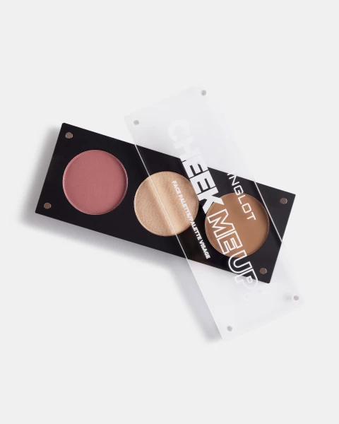 Bảng Phấn Má Hồng, Bắt Sáng, Tạo Khối Đa Chức Năng 3In1 Face Palette - Cheek Me Up!