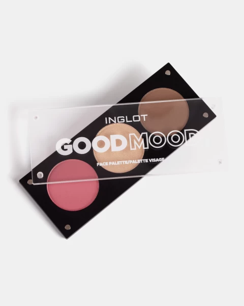 Bảng Phấn Má Hồng, Bắt Sáng, Tạo Khối Đa Chức Năng 3In1 Face Palette - Good Mood