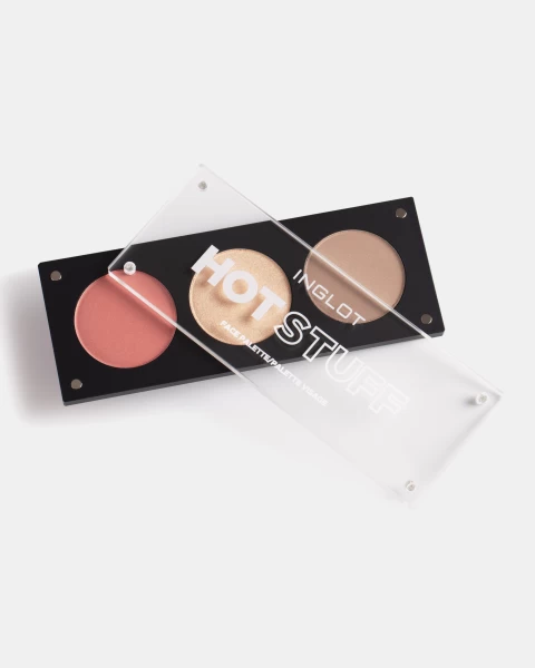 Bảng Phấn Má Hồng, Bắt Sáng, Tạo Khối Đa Chức Năng 3In1 Face Palette - Hot Stuff
