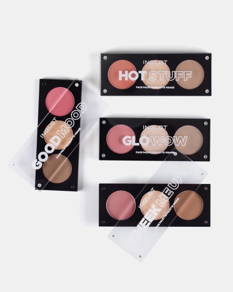 Bảng Phấn Má Hồng, Bắt Sáng, Tạo Khối Đa Chức Năng 3In1 Face Palette - Hot Stuff