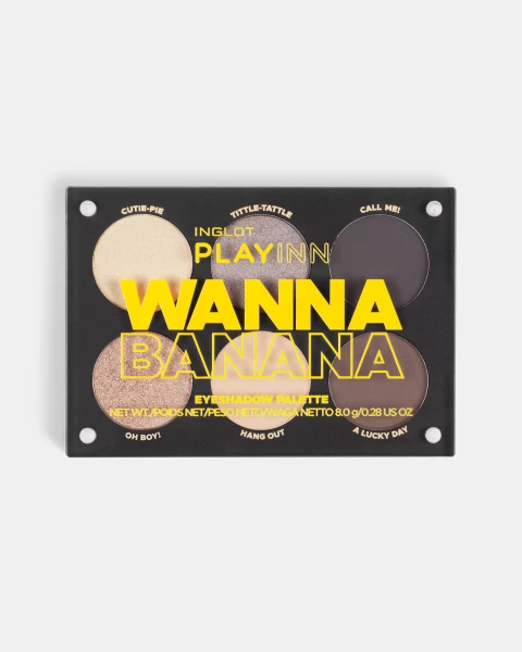 Bảng Phấn Mắt 6 Ô Màu Nude Ấm Playinn Wanna Banana Eye Shadow Palette 8.0G