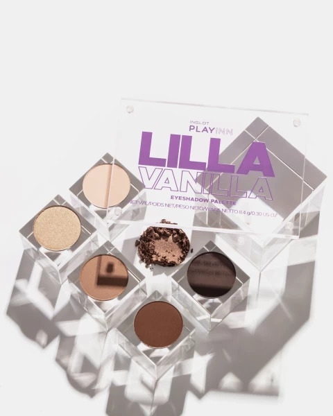 Bảng Phấn Mắt 6 Ô Màu Nâu Trầm Lạnh Playinn Lilla Vanilla Eye Shadow Palette 8.4G