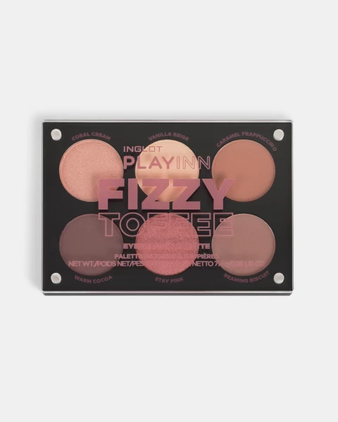 Bảng Phấn Mắt Tông Ngọt Ngào Playinn Eye Shadow Palette Fizzy Toffee + Cọ Trang Điểm Mắt 8Ohp/S
