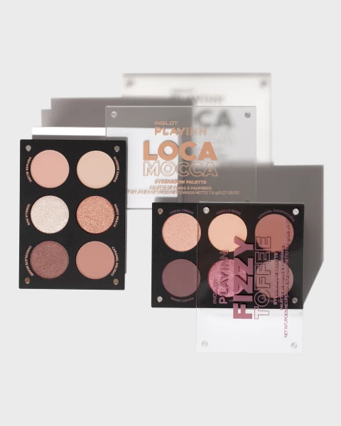 Bảng Phấn Mắt 6 Ô Màu Nâu Ánh Hồng Playinn Fizzy Toffee Eyeshadow Palette (7.4G)