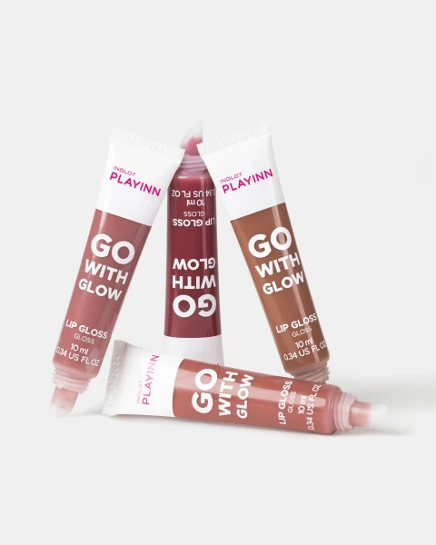 Son Bóng Vegan Dạng Tuýp Playinn Go With Glow Lip Gloss Cherry 24